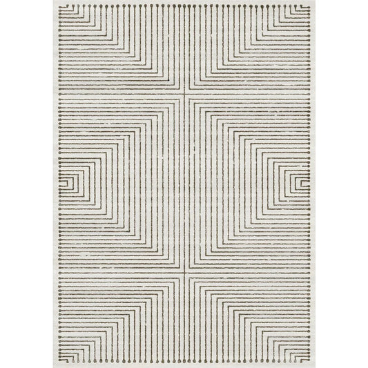 Tapis Bond or et ivoire