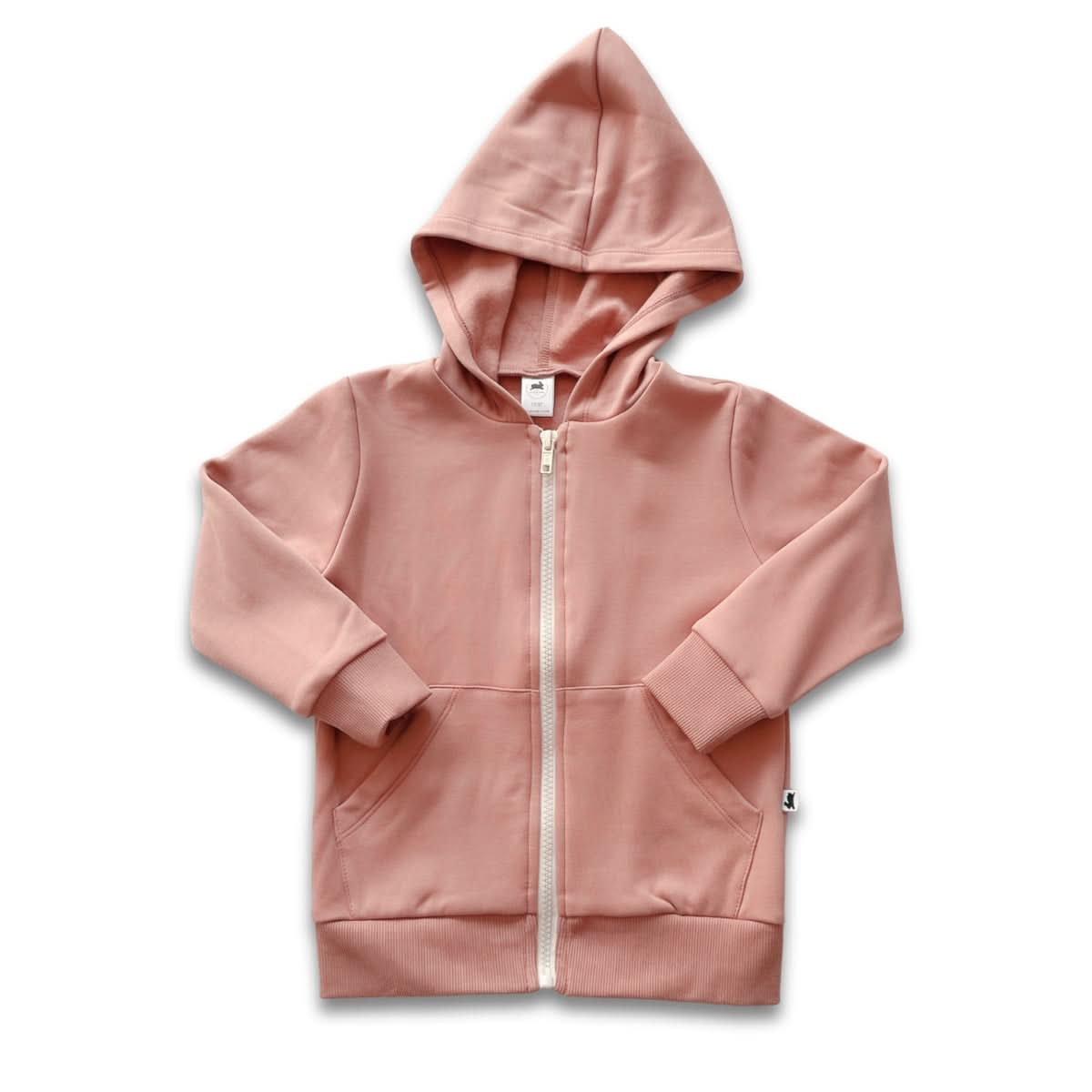 Kids' Bamboo Fleece Zip-Up Hoodie | Black