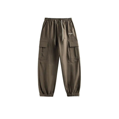 Combinaison Salopette Cargo Homme Coupe Droite Décontractée Large Printemps Automne Rétro avec Poches