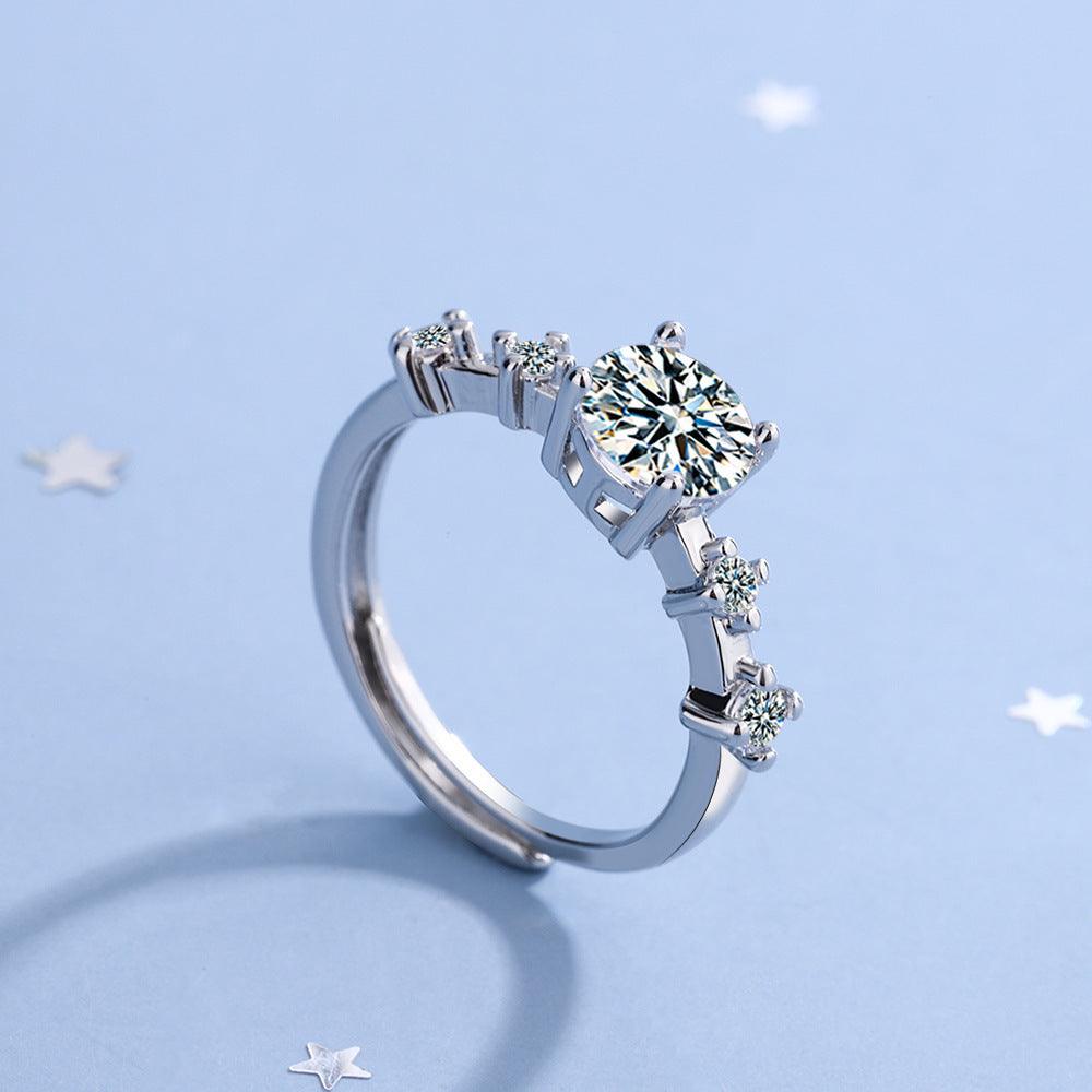 Zirconium Diamond Ring Mouth Special Design