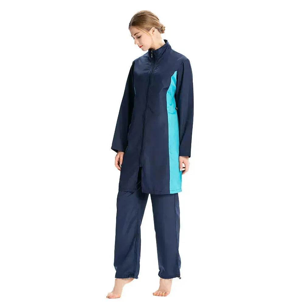Maillot de bain arabe d'Asie du Sud-Est Hui conservateur trois pièces vêtement de sport maillot de bain