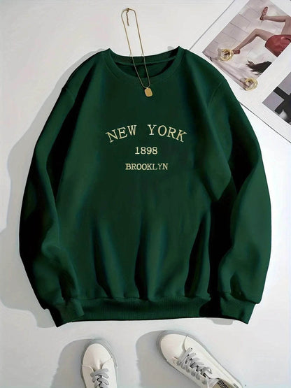 Loose Casual Loose Round Neck Pullover Sweatshirt Unisex
