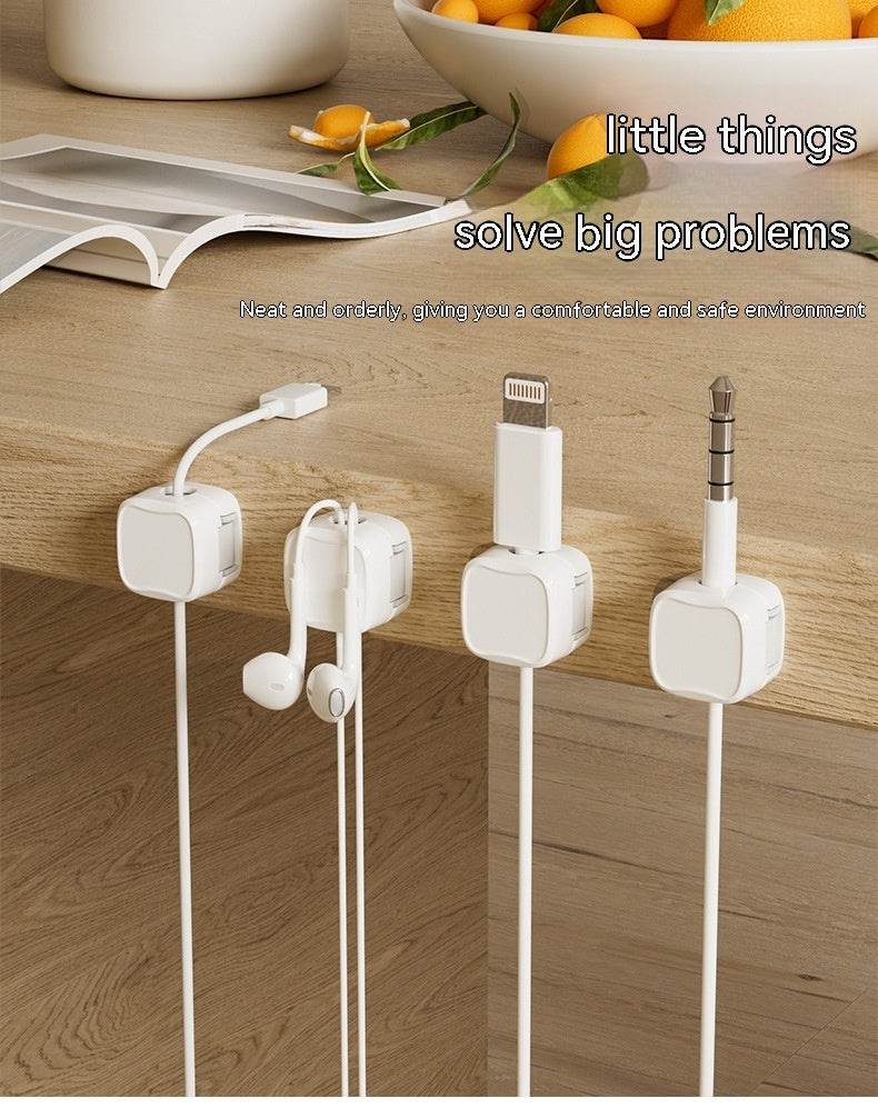 Under  Desk Cable Management System Wire Magnetic Cable Organizer