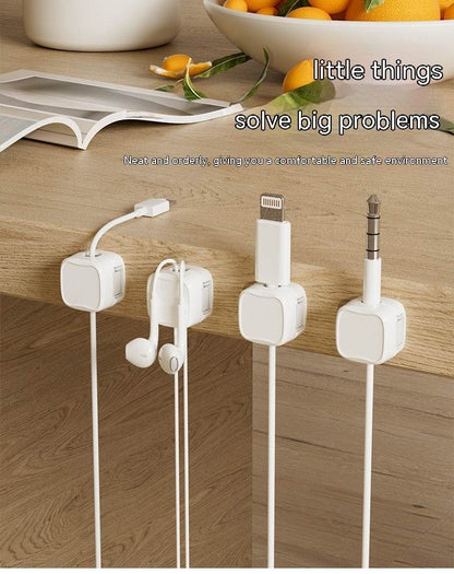 Under  Desk Cable Management System Wire Magnetic Cable Organizer