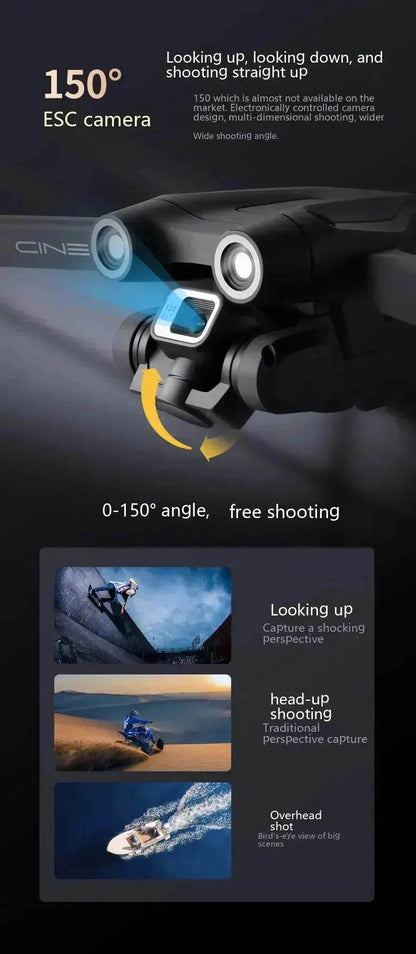 UAV Optical Flow Dual Camera Drone 480p Camera Obstacle Avoidance Aerial Photography Foldable Quadcopter