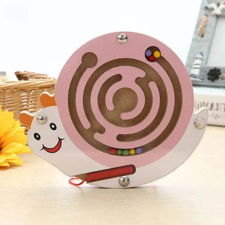 Jouet Labyrinthe Magnétique pour Enfants, Jeu de Puzzle en Bois pour Enfants, Jouet Éducatif Précoce en Bois Casse-tête, Planche à Puzzles Intellectuels