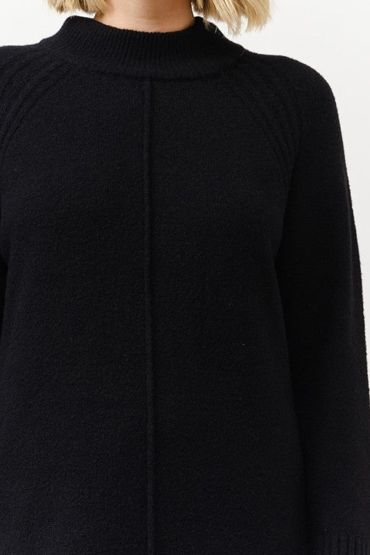 Robe pull à col montant