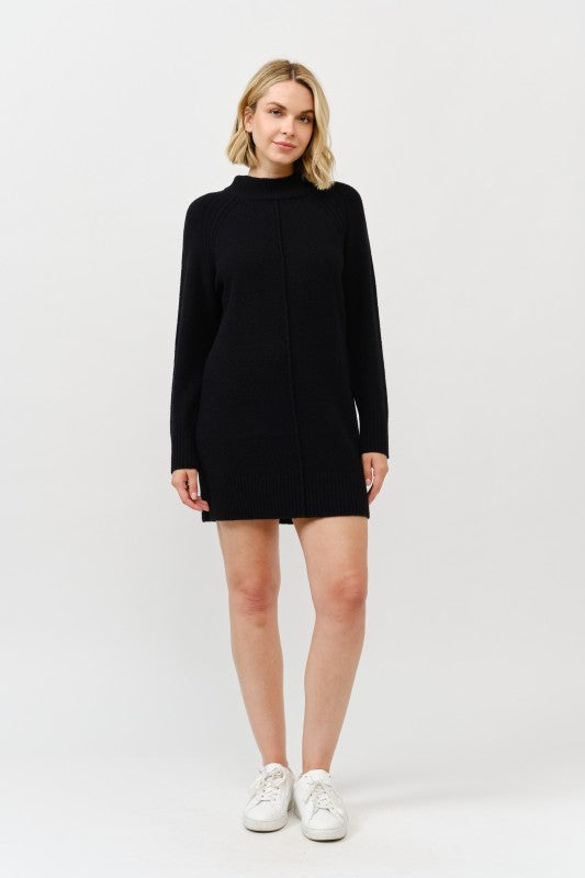 Robe pull à col montant