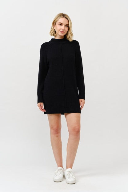 Robe pull à col montant
