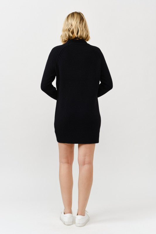 Robe pull à col montant