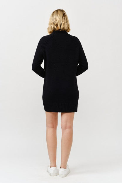 Robe pull à col montant