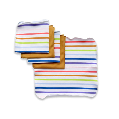 Bamboo Baby Washcloths (Pack Of 5) | Berry Stripe