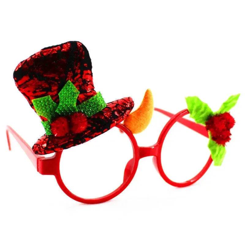Monture de lunettes de Noël Accessoires de fête de Noël Cadeaux de Noël Décorations de Noël Lunettes de Père Noël