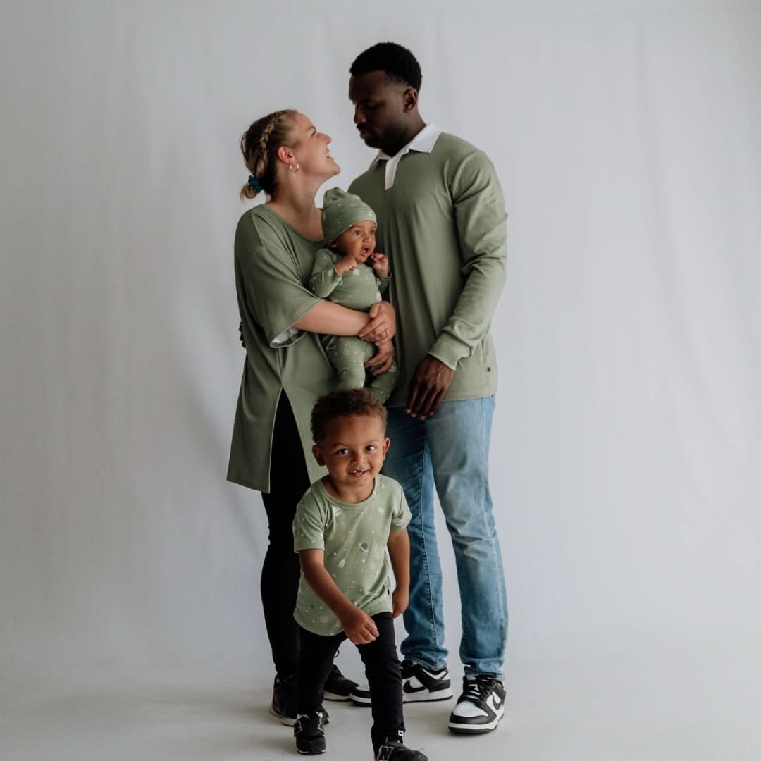 Unisex/Men's Bamboo Rugby Style Shirt | Sage