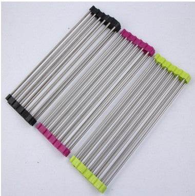 Folding Kitchen Drain Sink Rack Stainless Steel sink caddies