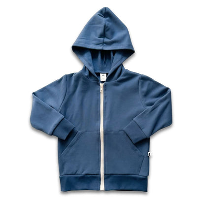 Kids' Bamboo Fleece Zip-Up Hoodie | Black