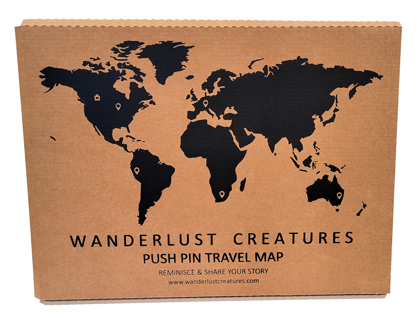 Geo Optic Labelled Push Pin Map | 44 x 24