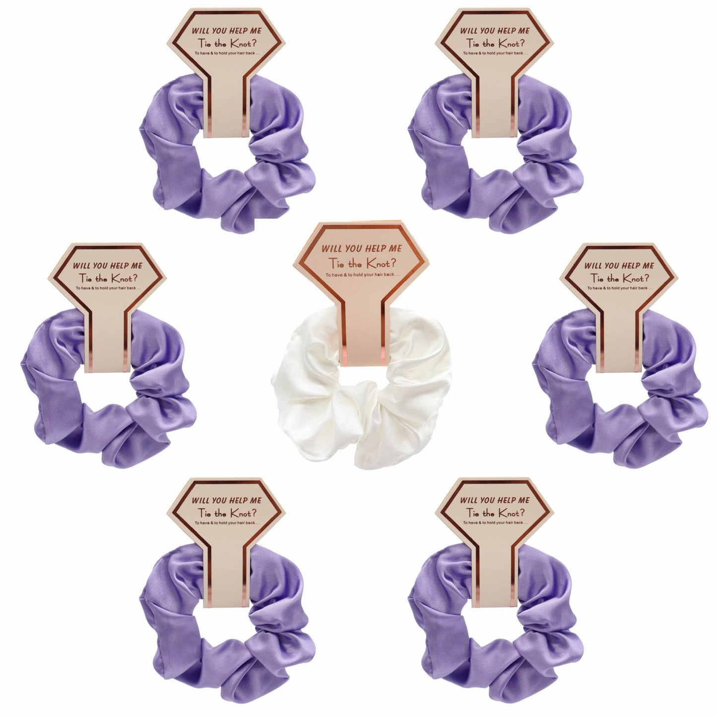 Luxury Silk Satin Hair Scrunchies Hair Ties women