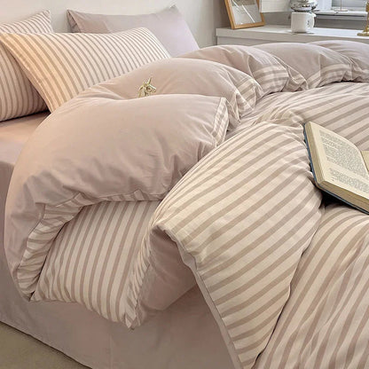 Pure Cotton Class A Four-piece Quilt Cover Household Pure Cotton Bed Sheet Duvet Cover