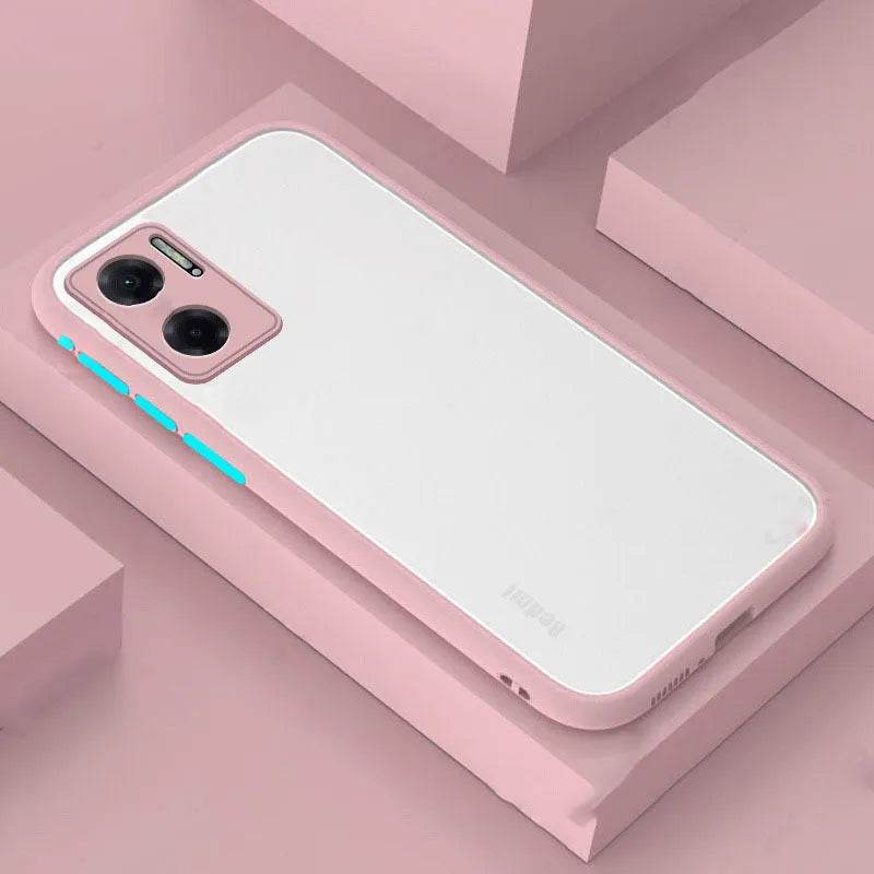 Coque de téléphone givrée, transparente et unie