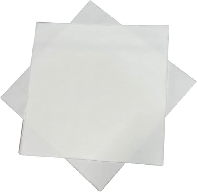 Pre-Cut 12" x 12" White Baking Parchment Paper Sheets (Retail Pack)