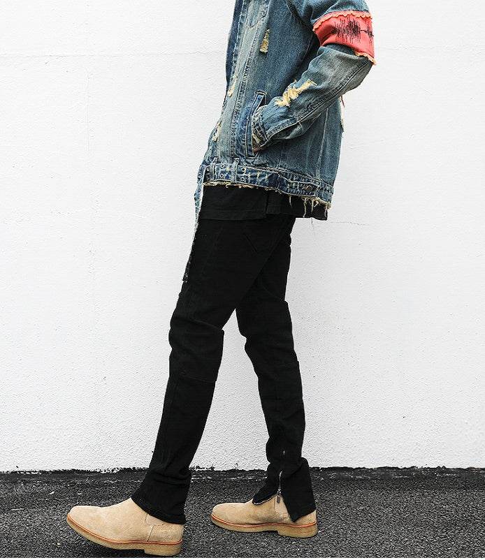 Ankle Zip Denim pant men Jeans