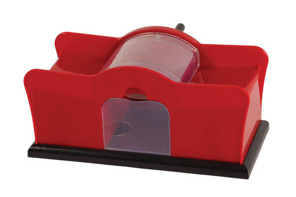 2 DECK HAND CRANKED CARD SHUFFLER