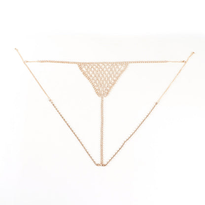 Rhinestone Underwear Body Chains Suit