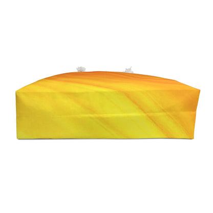 Sunset Gradient Weekender Bag | Yellow Orange Beach Large Tote Bag