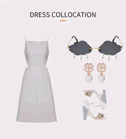 Fashion Trend Cloud Chain Polarized Sunglasses for Women