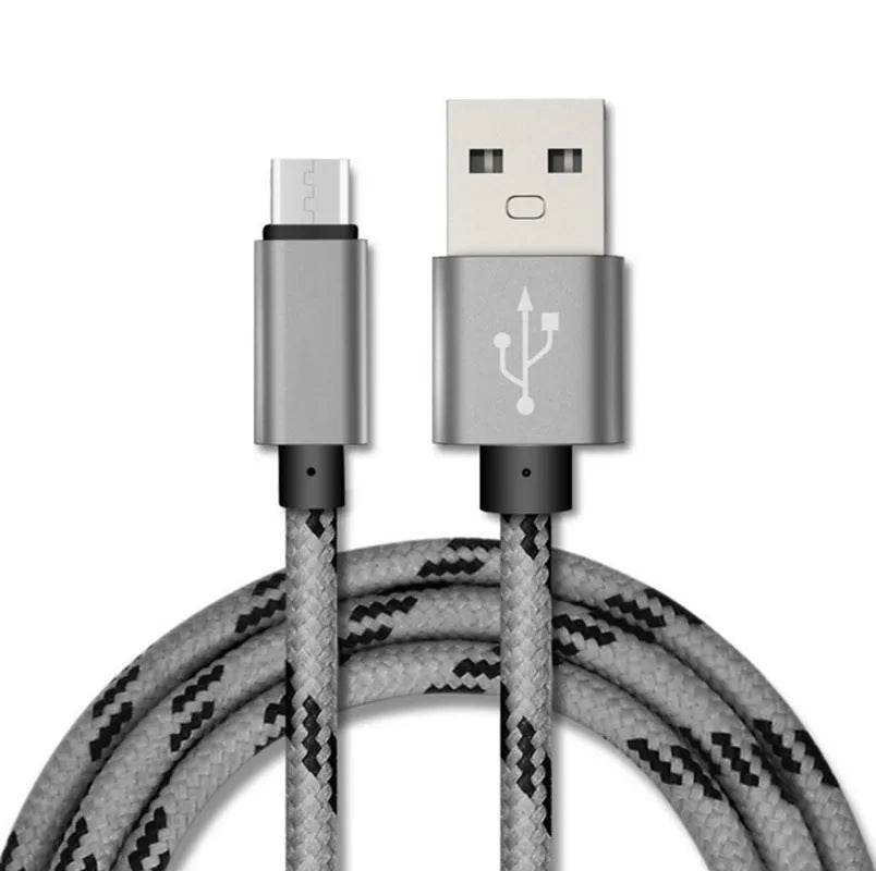 Nylon Braided Lattice Resistant Mobile Phone Data Cable Charging Cable