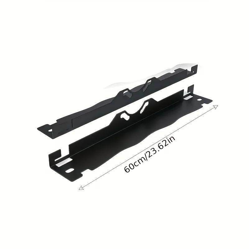 Heavy-duty Four-wheel Alignment Tool Pair, Upgraded Wheel Alignment Plate With Hanging Hole, Black And Silver