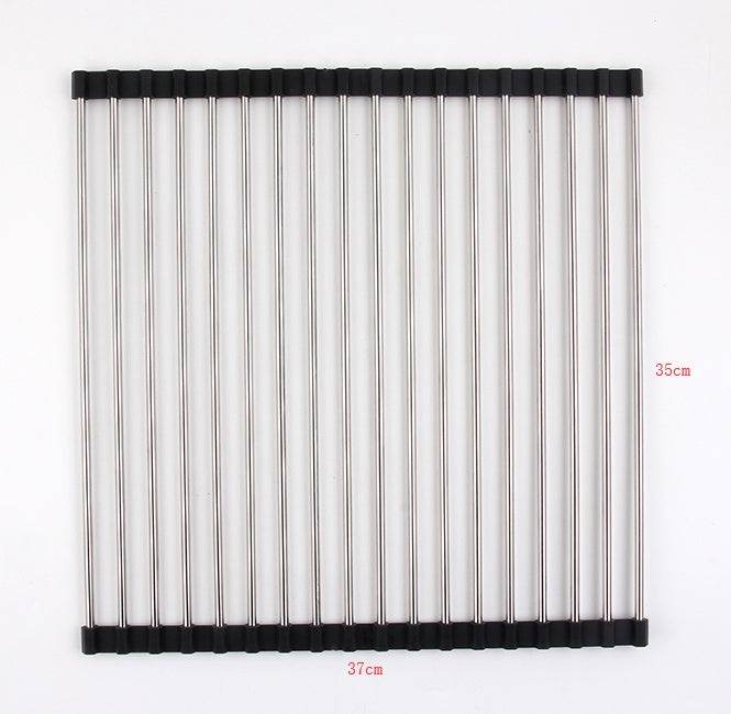 Folding Kitchen Drain Sink Rack Stainless Steel sink caddies