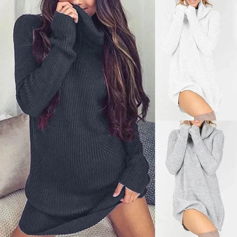 NEW Winter Mini Turtleneck sweater dress