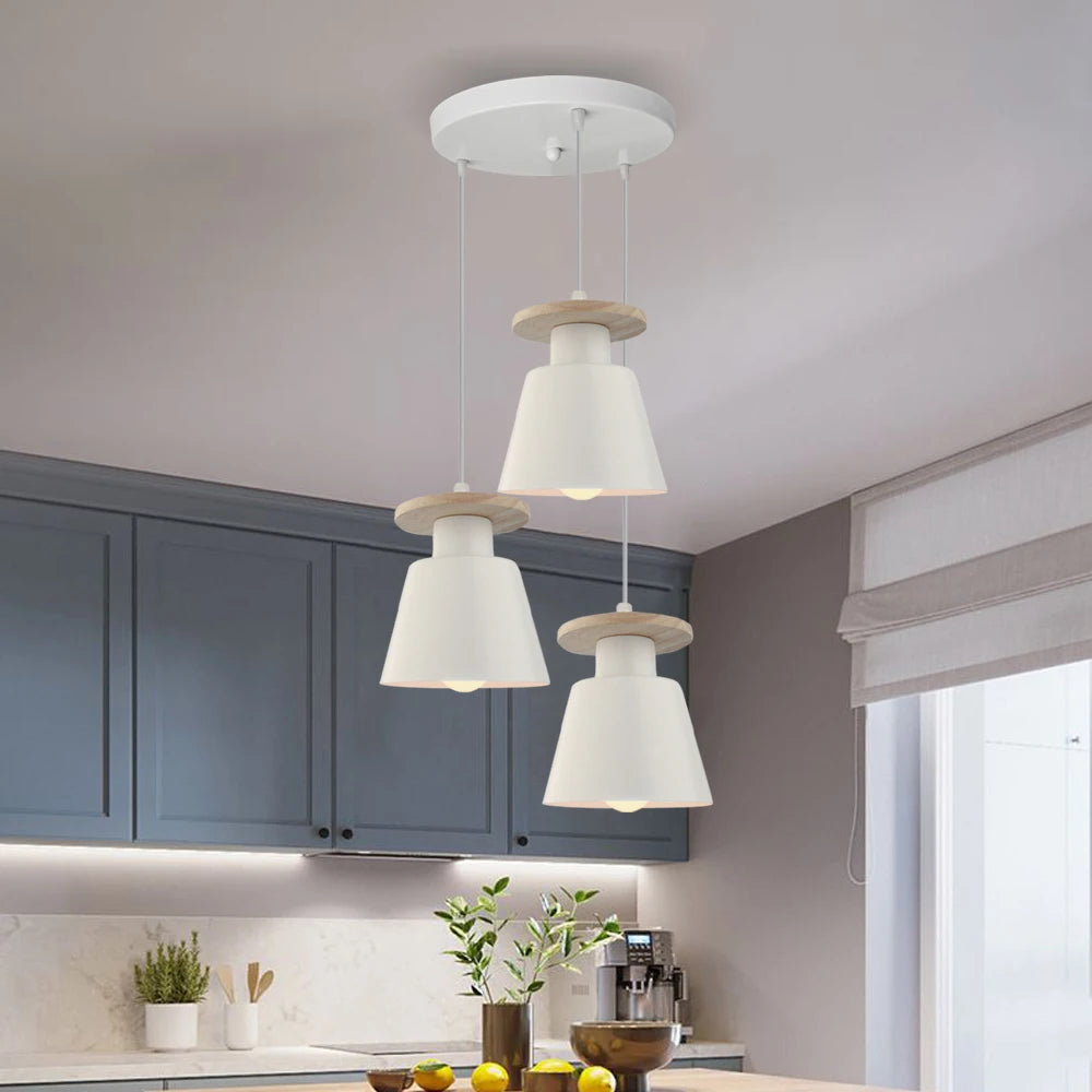 Modern LED Chandelier Ceiling Light – European Retro Iron Pendant Lamp for Dining Room, Bedroom & Living Room