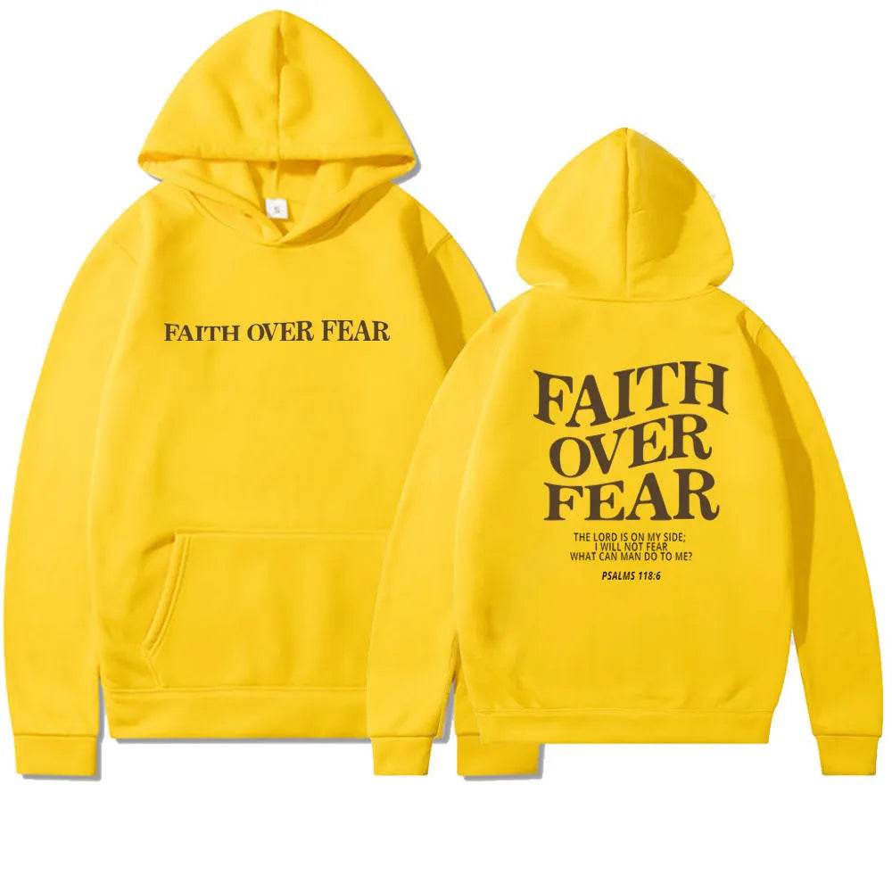 Nouveau sweat à capuche unisexe Faith Fear imprimé