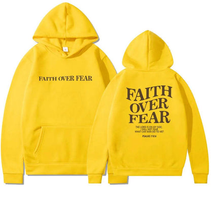 Nouveau sweat à capuche unisexe Faith Fear imprimé