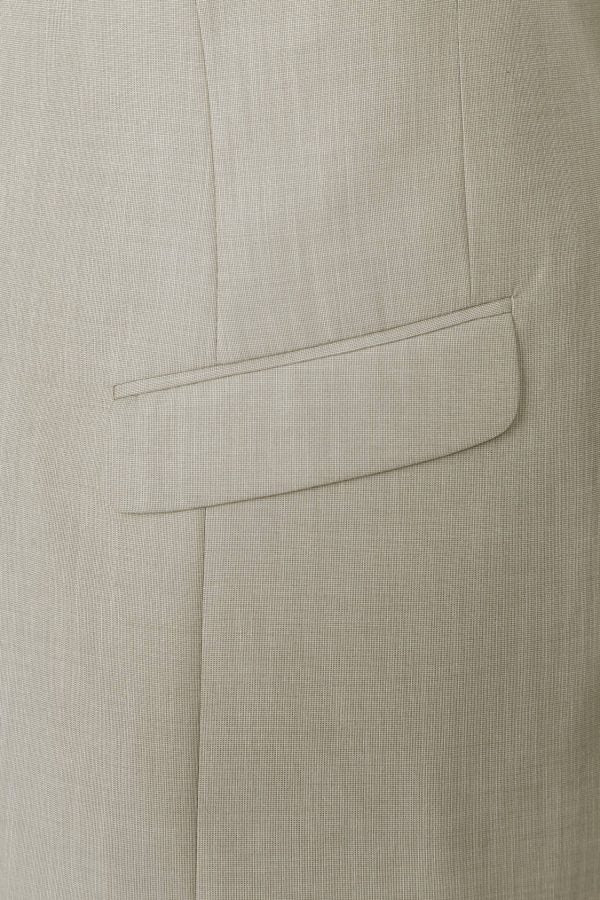 BUILD YOUR PACKAGE: Light Tan Slim Fit Suit (Package Includes 2 Pc Suit, Shirt, Necktie or Bow Tie, Matching Pocket Square, & Shoes)