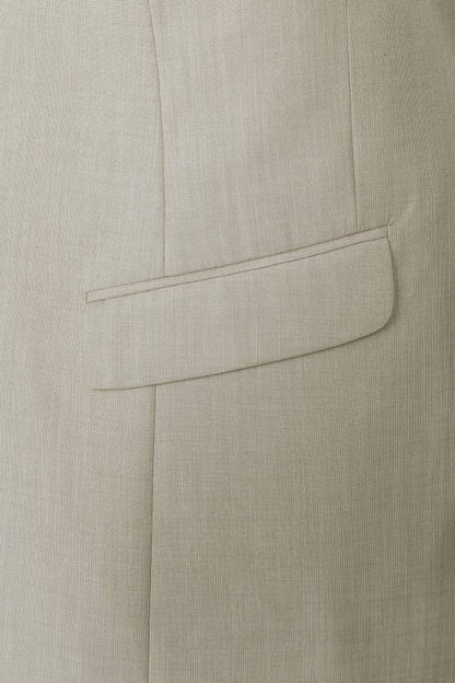 BUILD YOUR PACKAGE: Light Tan Slim Fit Suit (Package Includes 2 Pc Suit, Shirt, Necktie or Bow Tie, Matching Pocket Square, & Shoes)