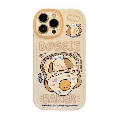TPU Frosted Silicone Cartoon iphone Case