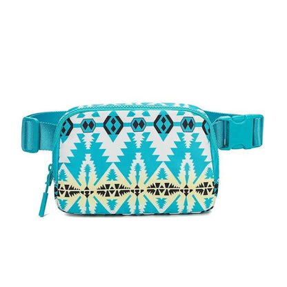 Nouveau sac banane à imprimé bohème avec bandoulière réglable, sac à bandoulière décontracté et tendance pour femme, idéal pour le sport et les activités de plein air