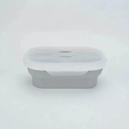 Portable Silicone Foldable Compressible Lunch Box container