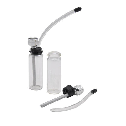 Glass pipe made of metal aluminum hookah
