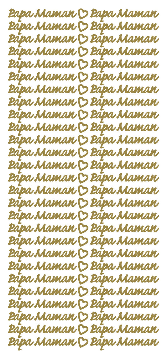 Peel Off Stickers - Papa Maman