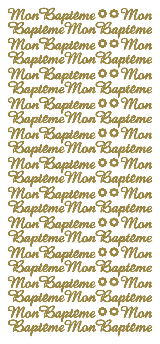 Peel Off Stickers - Mon Baptême
