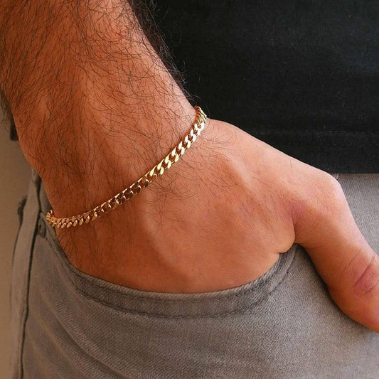 Bracelet chaîne cubaine de Miami pour homme