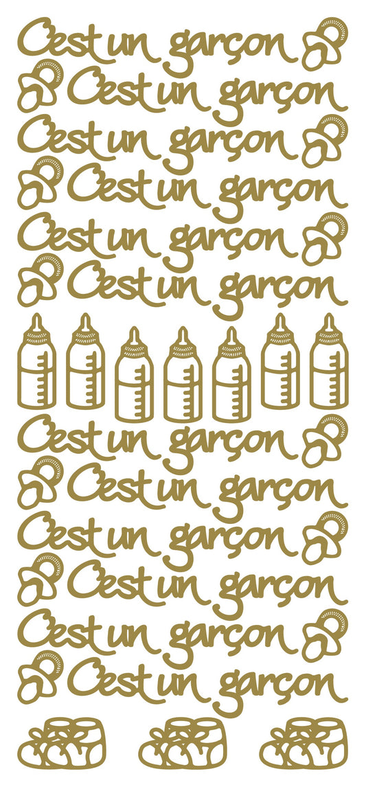 Peel Off Stickers - Cést un garçon