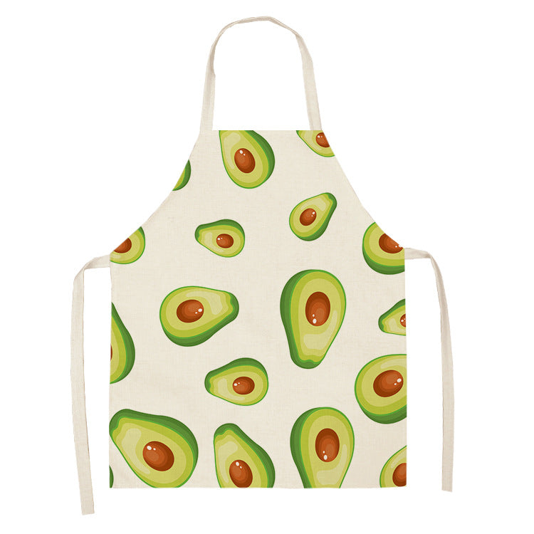 Cotton and linen apron