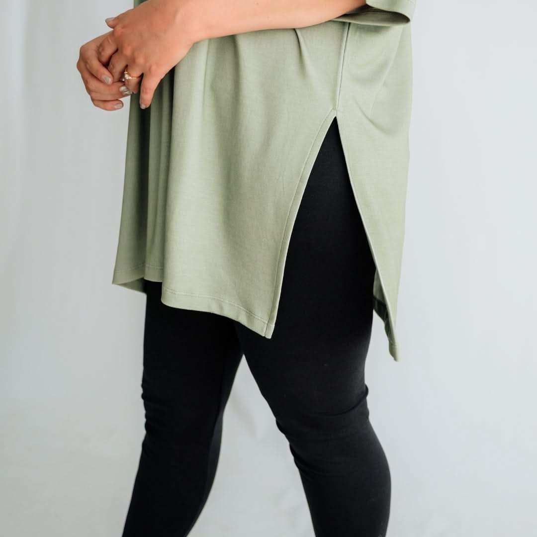 Ladies Bamboo Oversized T-Shirt | Graphite