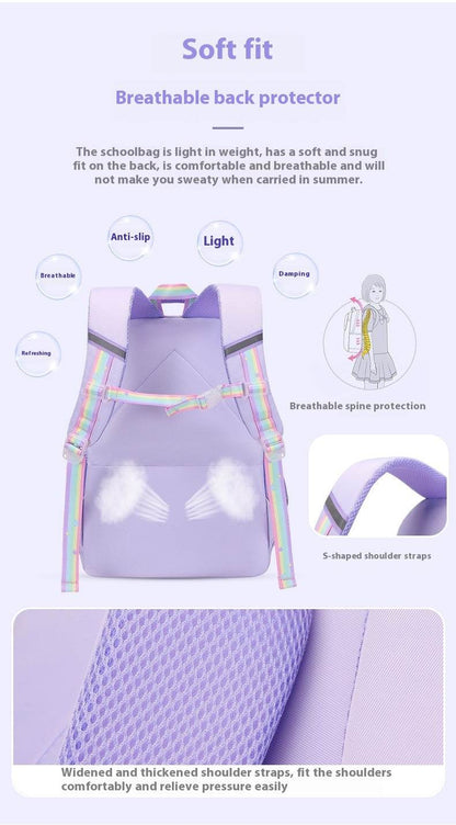Large Schoolbag for Kids – Grades 2 to 6 Ergonomic Backpack